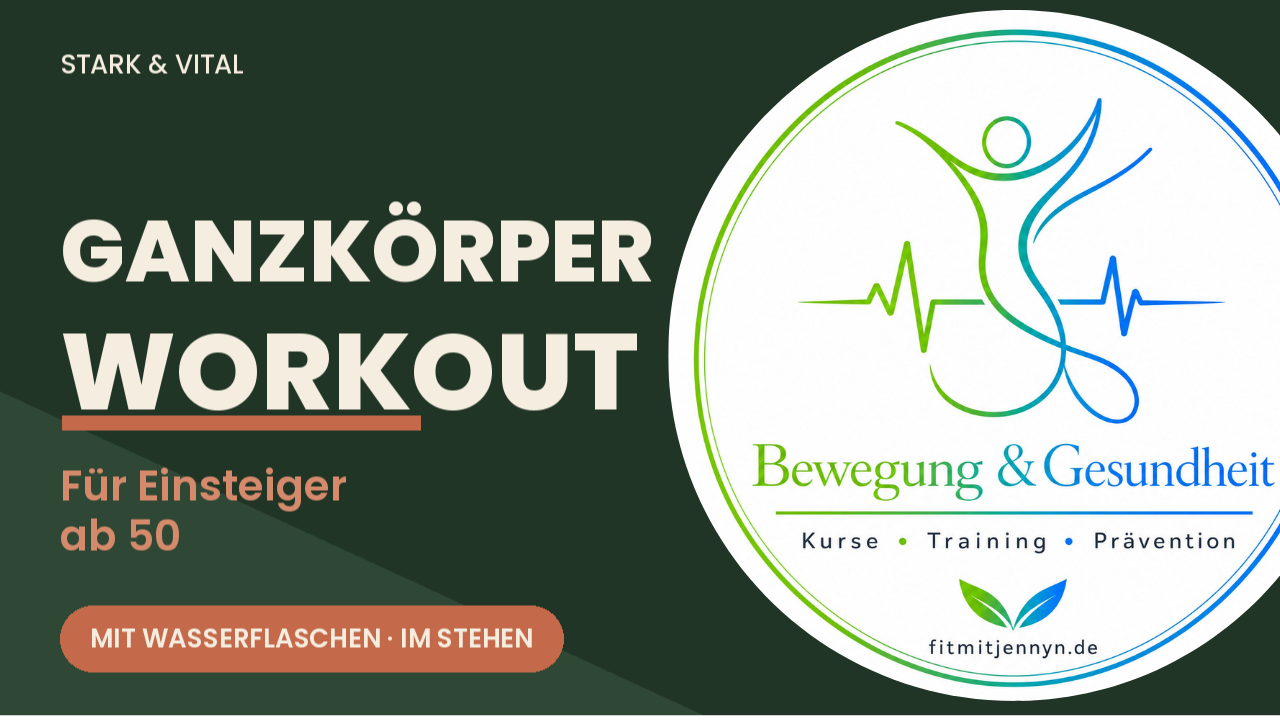 Ganzkörper-Workout für Einsteiger ab 50 – ohne Geräte, mit zwei Wasserflaschen